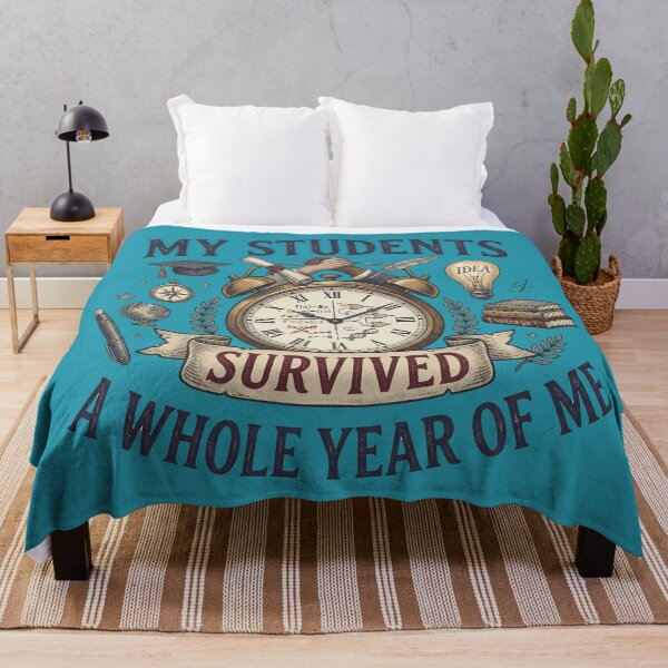 Item preview, My Students Survived: Funny Teacher Gift Design designed and sold by By Dana Studio.