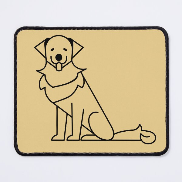 Item preview, Golden retriever one color logo designed and sold by Konopikyu.