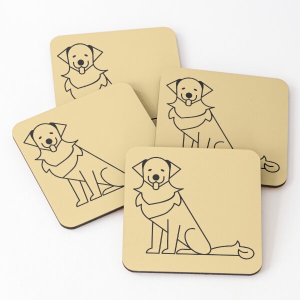 Item preview, Golden retriever one color logo designed and sold by Konopikyu.