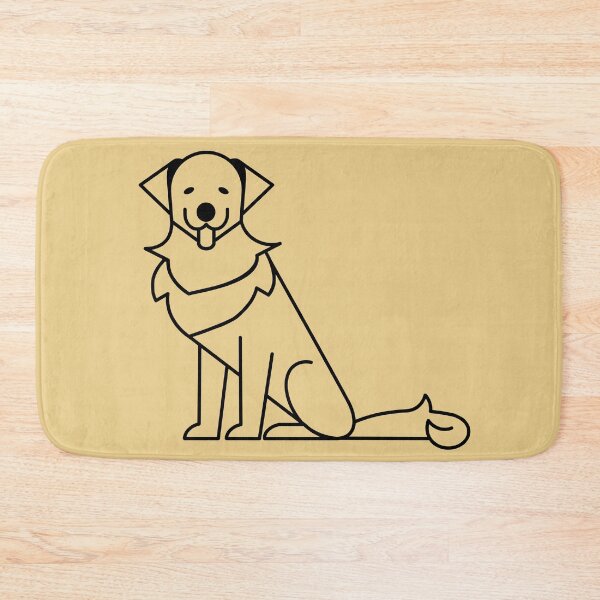 Item preview, Golden retriever one color logo designed and sold by Konopikyu.