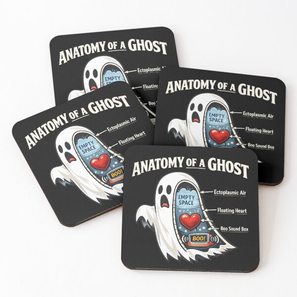 Item preview, Anatomy of a Ghost - Funny Halloween Cartoon  designed and sold by SidTastic .