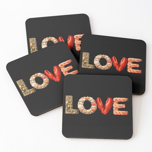 Item preview, Love of the sea, the word LOVE made from items from the sea. designed and sold by shorethings.