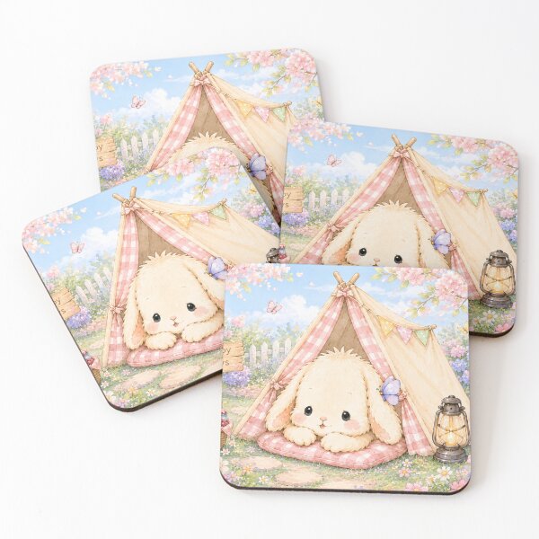 Item preview, Cozy Bunny Garden Camping designed and sold by Aoei08.