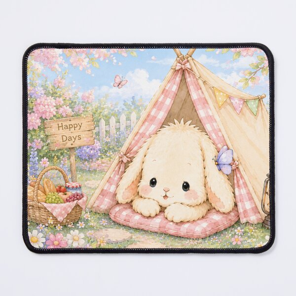Item preview, Cozy Bunny Garden Camping designed and sold by Aoei08.