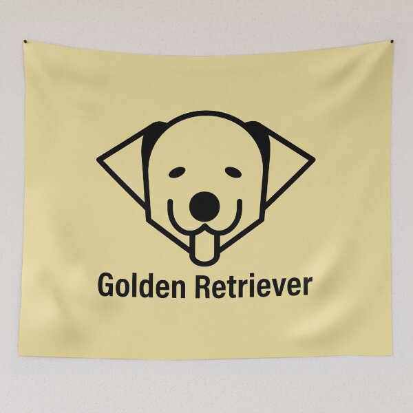 Item preview, Golden retriever face one color logo designed and sold by Konopikyu.