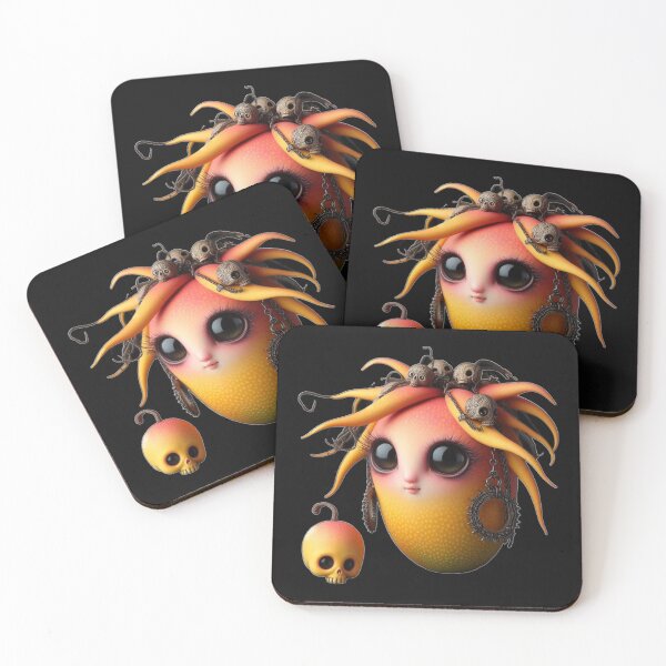Item preview, Goth Mango - Creepy Cute Fruits Collection #16 designed and sold by LujziWorld.