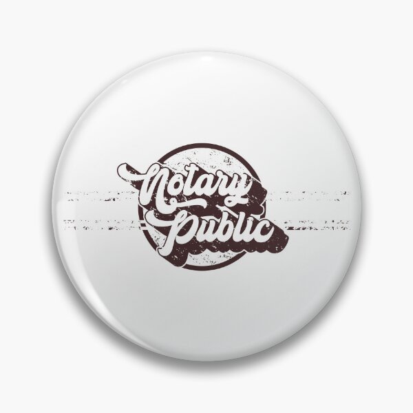 Item preview, Vintage Notary Public Badge Design designed and sold by NotaryLife.
