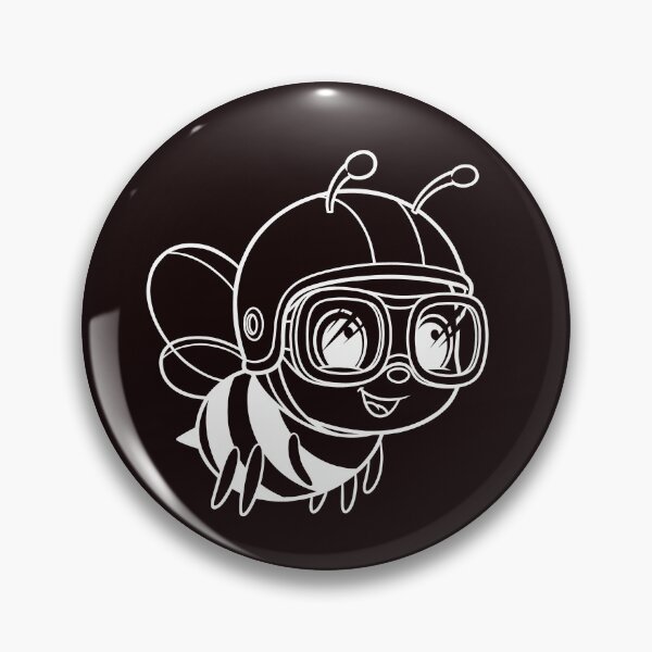 Item preview, Cute Pilot Bee Cartoon Kawaii Flying Insect Design designed and sold by ArtPer-design.