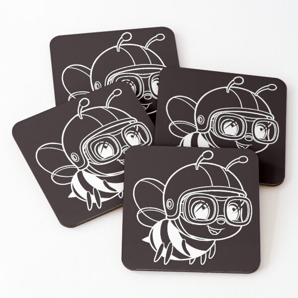 Item preview, Cute Pilot Bee Cartoon Kawaii Flying Insect Design designed and sold by ArtPer-design.