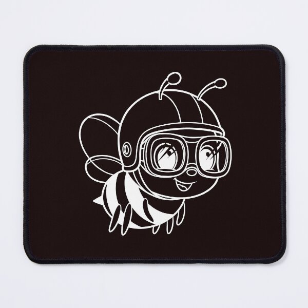 Item preview, Cute Pilot Bee Cartoon Kawaii Flying Insect Design designed and sold by ArtPer-design.