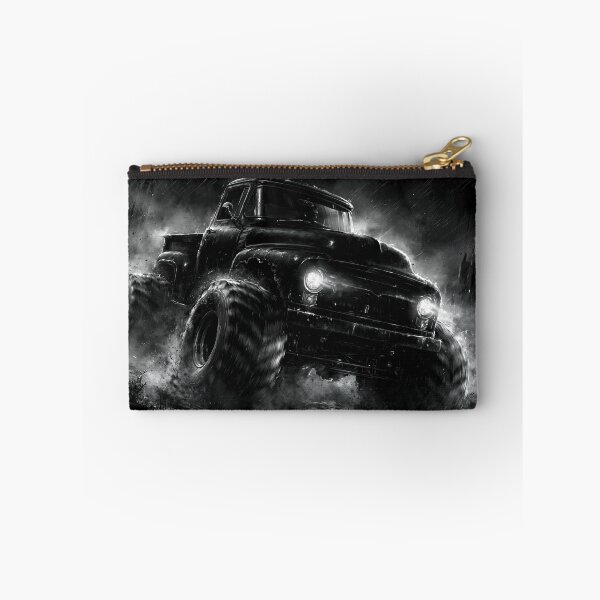 Item preview, Black and White Monster Truck in Dust Storm designed and sold by Piotrek0001.