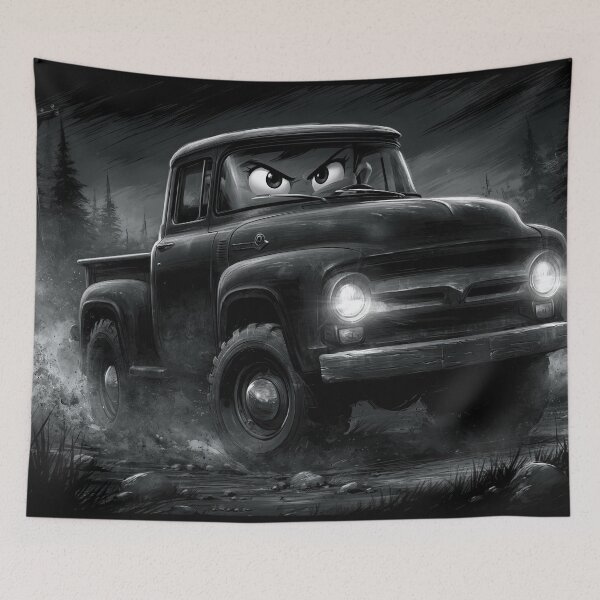 Item preview, Classic Black Truck with Bright Headlights designed and sold by Piotrek0001.
