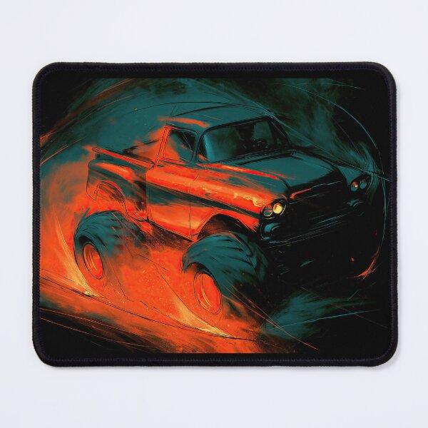 Item preview, Red Truck Speeding with Orange Motion Blur designed and sold by Piotrek0001.