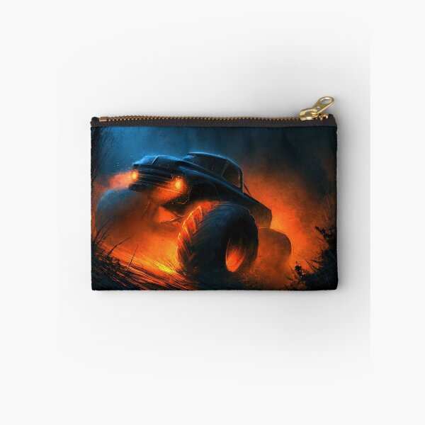 Item preview, Truck Silhouette in Fiery Orange Smoke designed and sold by Piotrek0001.