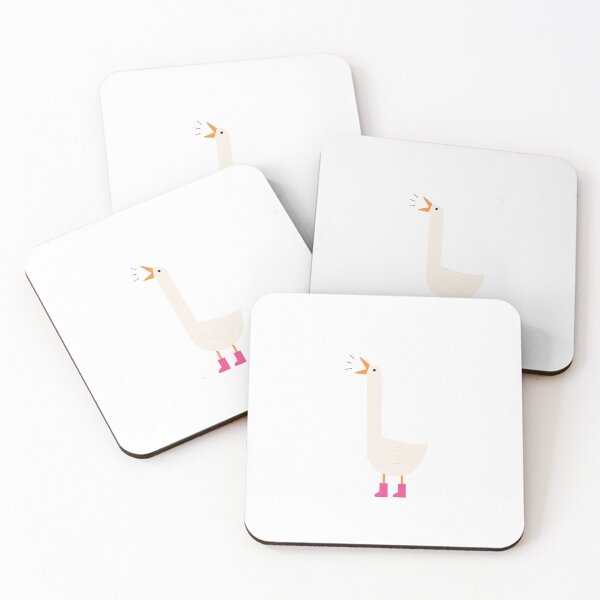 Item preview, Cute Goose In Pink Boots designed and sold by OlhaDreamArt.