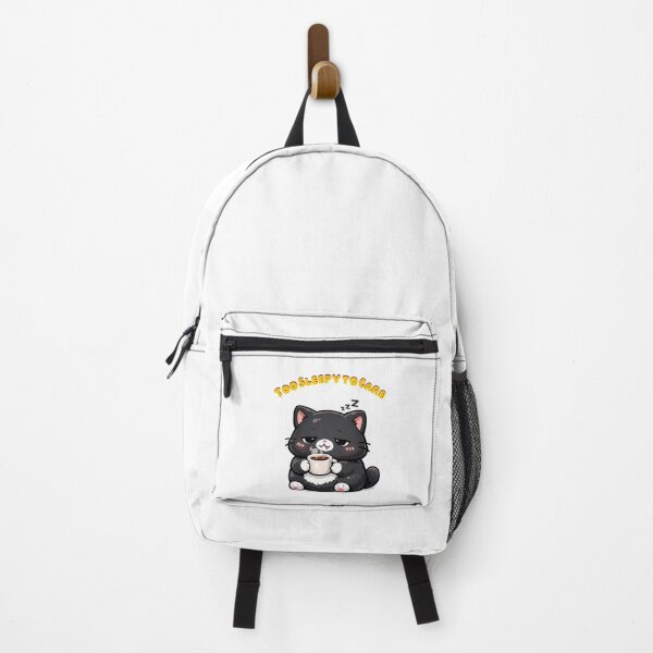 Item preview, Too Sleepy to Care Cute Black Cat Coffee Design designed and sold by ArtistryPulse90.
