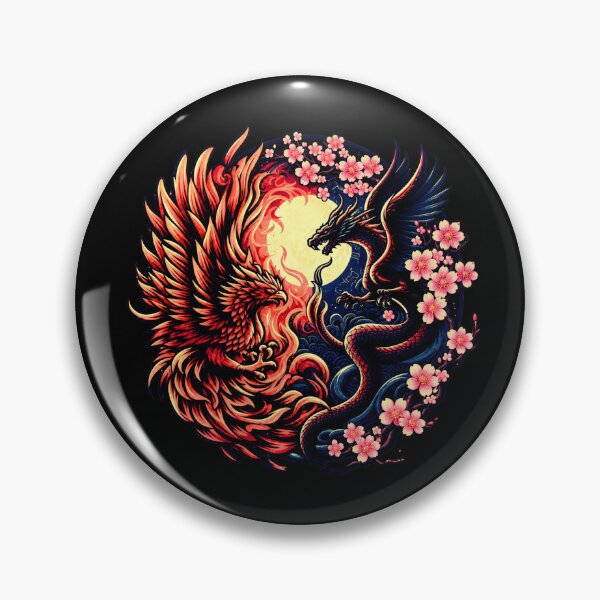 Item preview, Dragon and Phoenix designed and sold by NerdiPop.