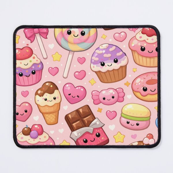 Item preview, Kawaii food pattern candy Pattern | Cute Pastel Sweet Illustration designed and sold by Aramdesing.