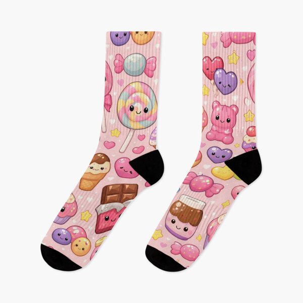 Item preview, Kawaii food pattern candy Pattern | Cute Pastel Sweet Illustration designed and sold by Aramdesing.