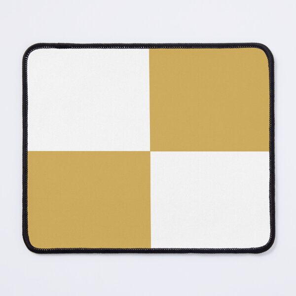 Item preview, GOLD and WHITE LARGE CHECKERS designed and sold by RachelMacht.