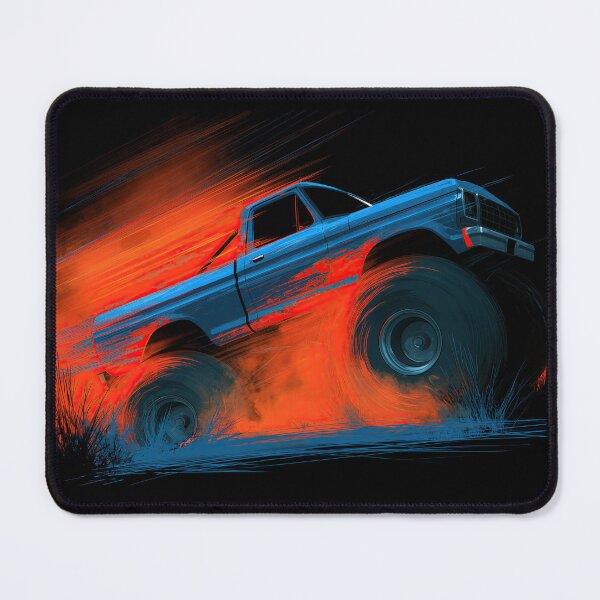 Item preview, Blue Truck Speeding with Red Motion Streaks designed and sold by Piotrek0001.