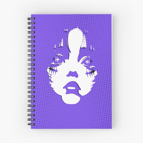 Item preview, Retro Pop Art Purple Girl Face Sparkle Glitch Aesthetic designed and sold by Md_Openworld.