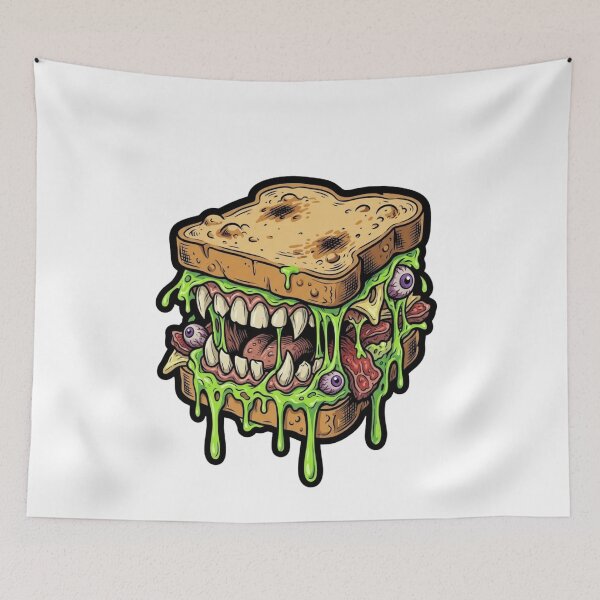 Item preview, Cute or Gift Evil Sandwich Monster Horror Slime Creepy Food Humor designed and sold by BornBorn.