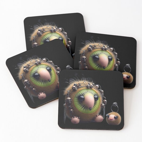 Item preview, Goth Kiwi - Creepy Cute Fruits Collection #18 designed and sold by LujziWorld.