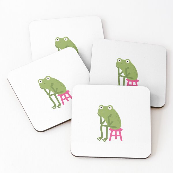 Item preview, Cute Frog Sitting On Stool designed and sold by OlhaDreamArt.