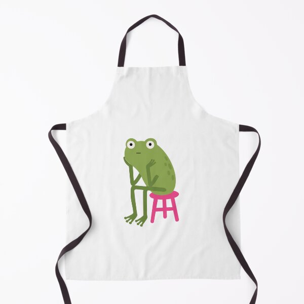 Artikelvorschau, Niedlicher Frosch sitzt auf einem Hocker entworfen und verkauft von OlhaDreamArt.