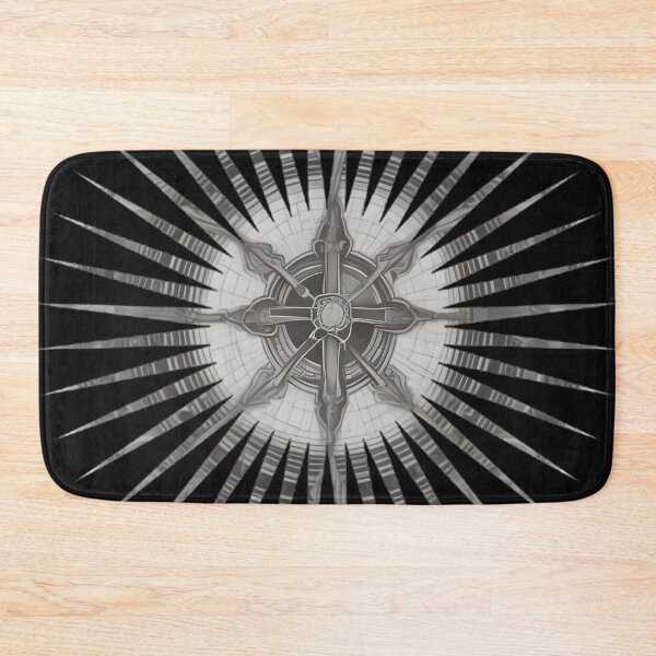 Item preview, Gothic Sun Wheel Enguring - Dark Occult Geometry Compass Art designed and sold by DarkOriginArts.