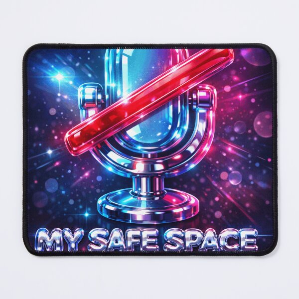 Item preview, The Sacred Mute Button Y2K Chrome WFH Aesthetic designed and sold by Retro Mood Co.
