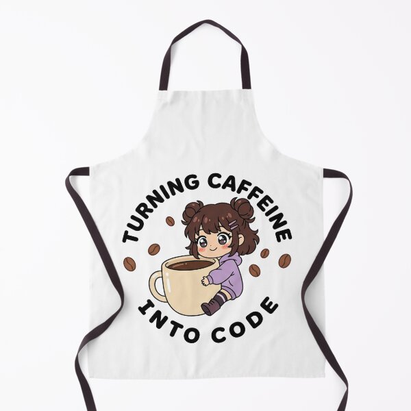 Item preview, Kawaii Coffee Coder - Turning Caffeine Into Code - Chibi Tech Sticker designed and sold by Osmose-Studio.