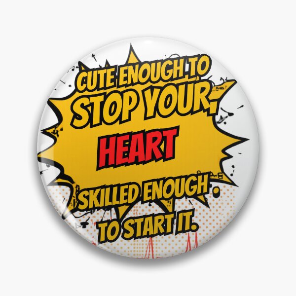 Item preview, Cute Enough To Stop Your Heart Skilled Enough To Start It Nurse Comic Pop Art designed and sold by Digimania4You.