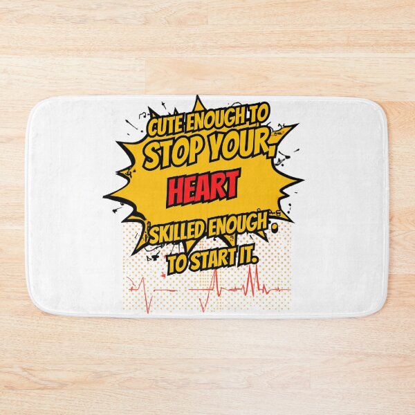 Item preview, Cute Enough To Stop Your Heart Skilled Enough To Start It Nurse Comic Pop Art designed and sold by Digimania4You.