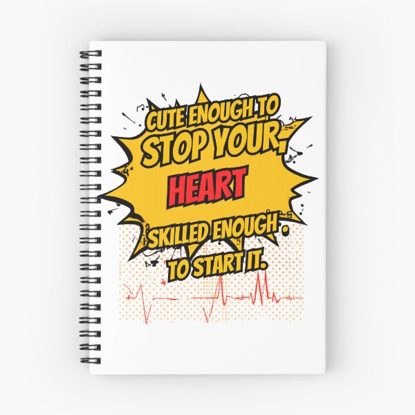 Item preview, Cute Enough To Stop Your Heart Skilled Enough To Start It Nurse Comic Pop Art designed and sold by Digimania4You.