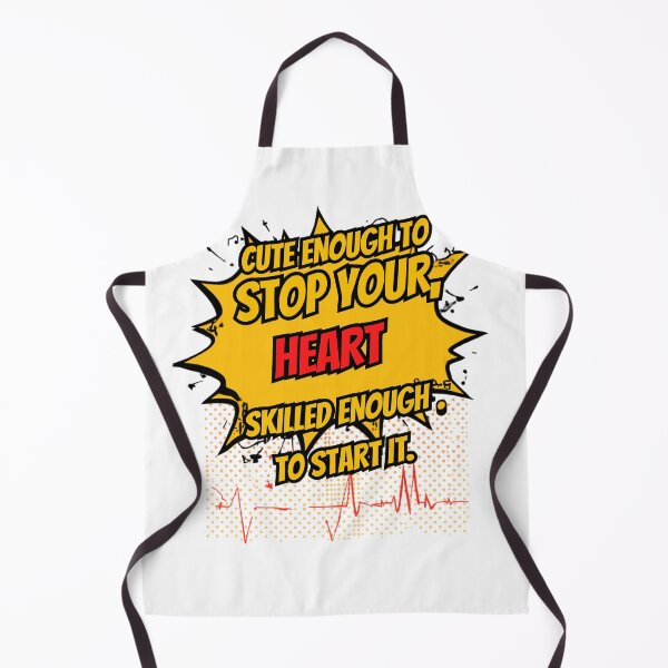Item preview, Cute Enough To Stop Your Heart Skilled Enough To Start It Nurse Comic Pop Art designed and sold by Digimania4You.