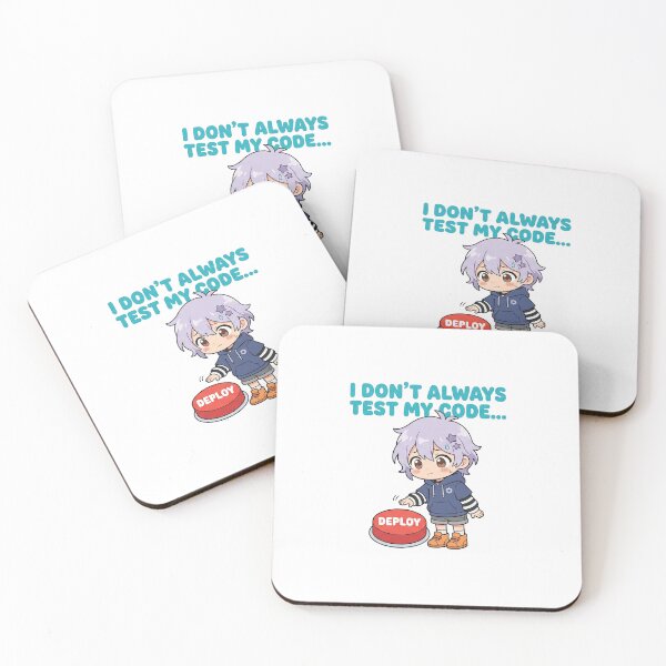 Item preview, Funny Chibi Developer - I Dont Always Test My Code - Kawaii Humor designed and sold by Osmose-Studio.
