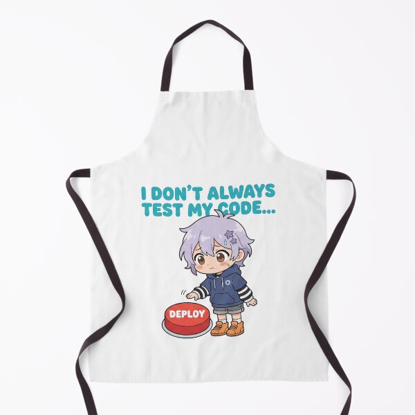 Item preview, Funny Chibi Developer - I Dont Always Test My Code - Kawaii Humor designed and sold by Osmose-Studio.