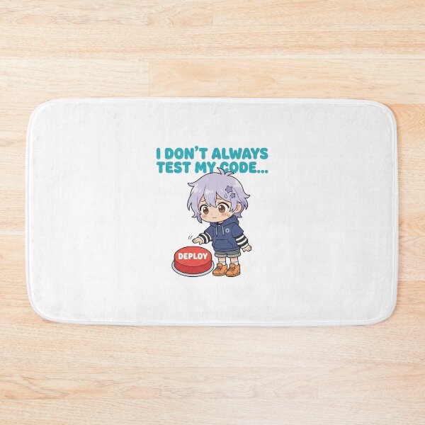 Item preview, Funny Chibi Developer - I Dont Always Test My Code - Kawaii Humor designed and sold by Osmose-Studio.