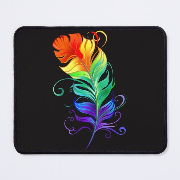 Item preview, Vibrant Rainbow Feather - Colorful Ornamental Fluffy Feather Art designed and sold by SolutionsArt.
