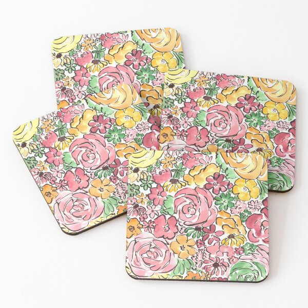 Item preview, Candy colored flowers designed and sold by Fog and Fables Art.