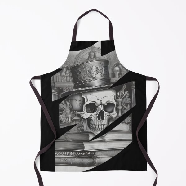 Item preview, Gothic Scholar Skull in Top Hat - Dark Academia Geometric Art designed and sold by DarkOriginArts.