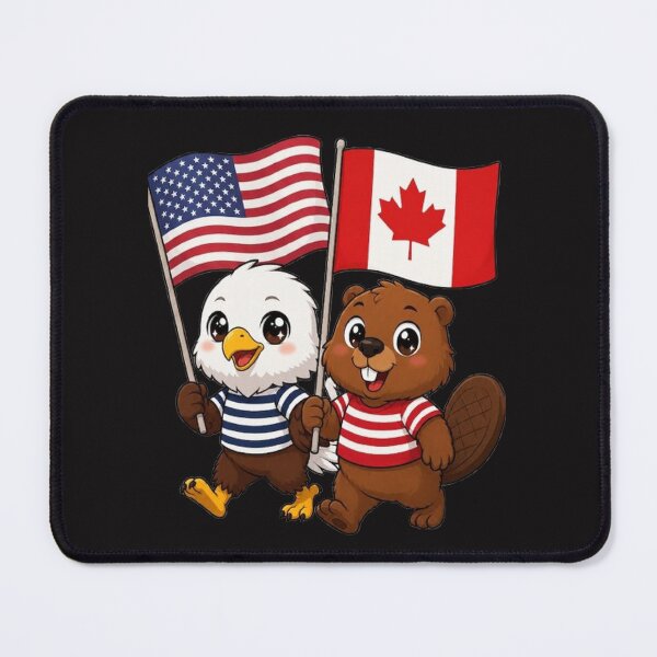 Item preview, the American eagle and its friend the Canadian beaver designed and sold by SE213.