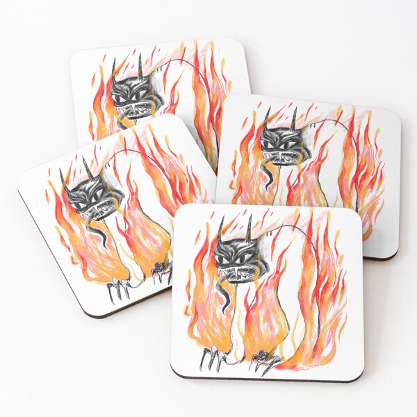 Item preview, Infernal Demon — Fiery Dark Art Illustration designed and sold by AnnaVikhrArt.