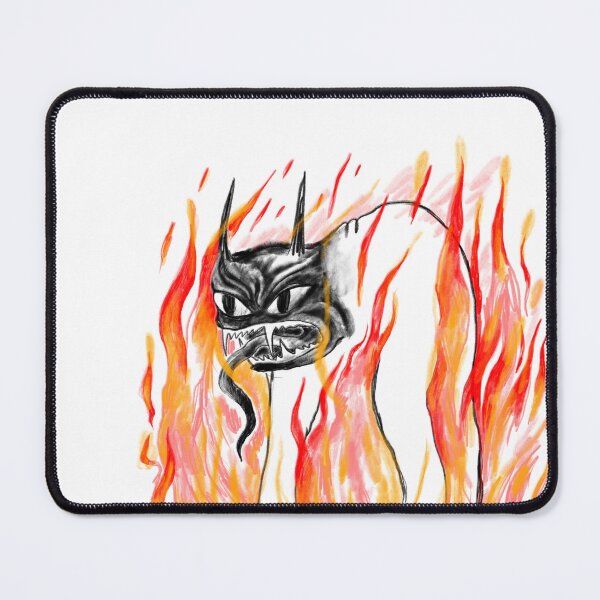 Item preview, Infernal Demon — Fiery Dark Art Illustration designed and sold by AnnaVikhrArt.