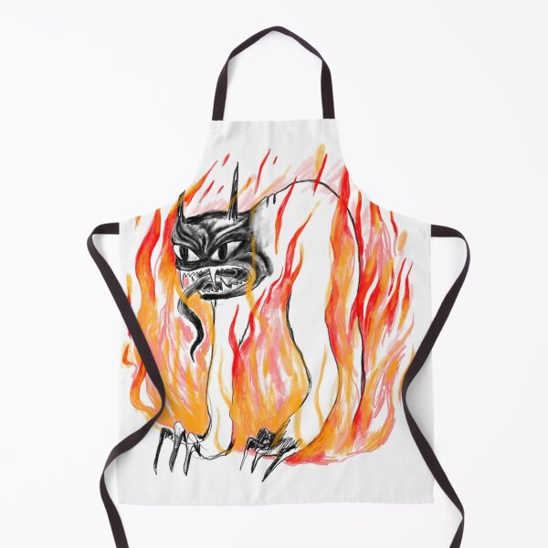 Item preview, Infernal Demon — Fiery Dark Art Illustration designed and sold by AnnaVikhrArt.