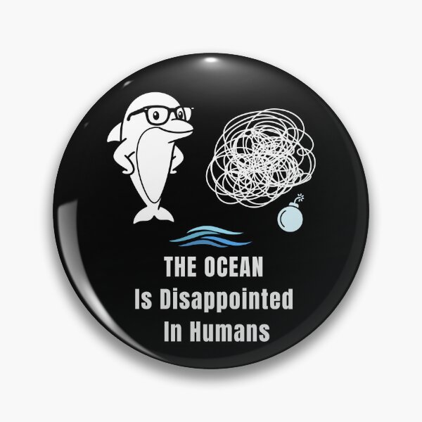 Item preview, The Ocean Is Disappointed – Dolphin Judgment Meme designed and sold by ContigoART.