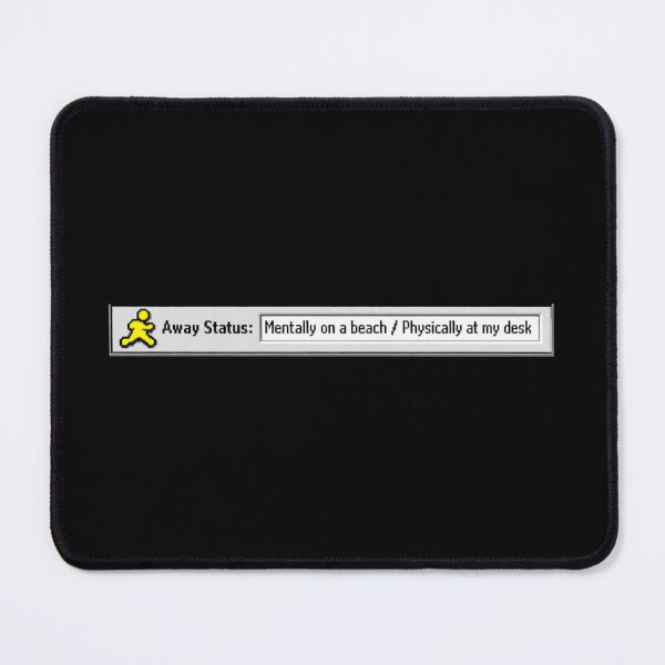 Item preview, Mentally On A Beach Physically At My Desk Retro Chat designed and sold by Retro Mood Co.