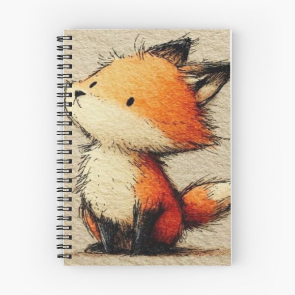 Item preview, Cute Fluffy  Fox Looking  Up Artwork  designed and sold by NivyasArtistry.
